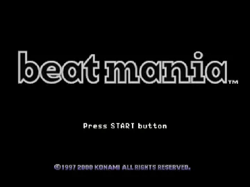 Beat Mania (JP) screen shot title